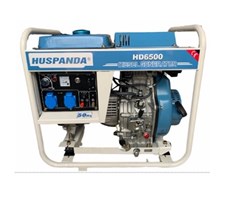 Máy phát điện chạy dầu không giảm âm HUSPANDA HD6500