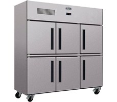 Tủ mát 6 cánh inox Klaus KUC-C-6HD