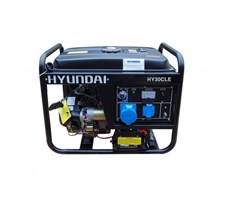 Máy phát điện chạy xăng 2.3Kva – 2.6Kva Hyundai HY30CLE  Máy trần, đề điện