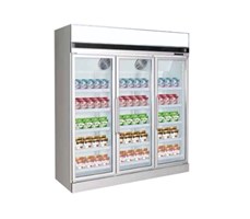 Tủ Đông Trưng Bày Siêu Thị Dung Tích 1442L, 3 Cánh Kính, 15 Kệ KISTEM KIS-XS144F3Y