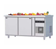 Bàn salad quạt gió 2 cánh inox BSQ.2MI1576