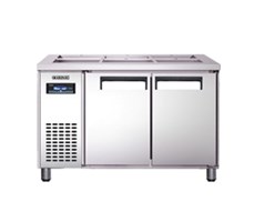 Bàn pizza 2 cánh inox Everzen UDS-12PIP