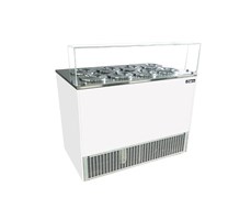 Tủ trưng bày kem khay tròn inox Gelato Easybest EASYBOX6