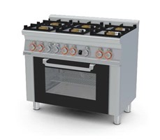 Bếp âu 6 họng có lò nướng (cửa kính) Lotus CFM6-610GEM