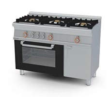 Bếp 3 họng kết hợp lò nướng điện (cửa kính) Lotus CFM3-612GEMV