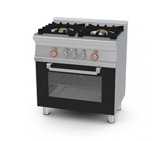 Bếp âu 2 họng kết hợp lò nướng điện (cửa kính) Lotus CFM2-68GEM