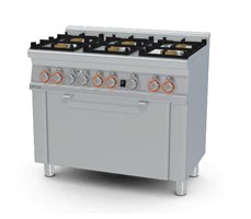 Bếp âu 6 họng có lò nướng Lotus CFM6-610GEM