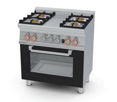 Bếp âu 4 họng kết hợp lò nướng Lotus CF4-68GEM