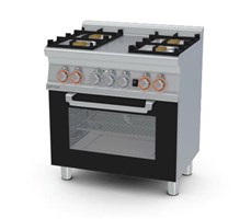 Bếp âu 4 họng có lò nướng (cửa kính) Lotus CFM4-68GEM