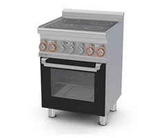 Bếp điện từ 3 pha kèm lò nướng cánh kính Lotus CFMC4-66ET