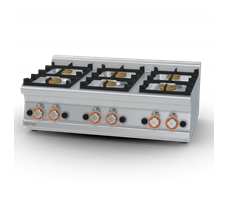 Bếp âu 6 đầu đốt dùng gas Lotus PCT-610G