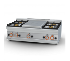 Bếp âu 4 họng đốt dùng gas Lotus TP4T-610G