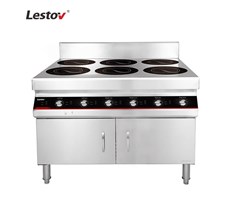 Bếp điện từ thương mại 6 đầu đốt Lestov LT-B300VI-B135