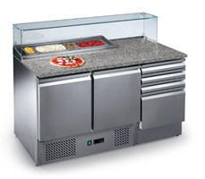 Bàn Pizza tĩnh lạnh có 2 cửa Lotus PKE1400V