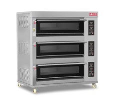 Lò nướng 3 tầng 6 khay dùng điện điều khiển điện tử Hongling XYF-3KA-NM