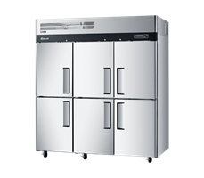 Tủ đông mát 6 cánh inox Turbo Air KRF65-6