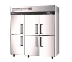 Tủ đông mát 6 cánh inox Turbo Air KRF65-6F