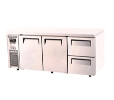 Bàn mát 2 cửa 2 ngăn kéo Turbo Air KUR18-2D-2