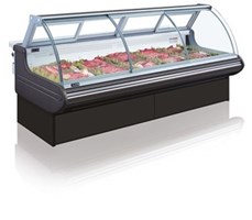 Tủ mát trưng bày thịt mặt cong dạng trượt OPO SME0M2-CS