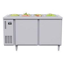 Bàn mát Salad 2 cánh inox ICYMAX ISR-2S127 1m2
