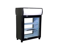 Tủ mát 2 cánh kính trước sau để bàn Kolner KN35B