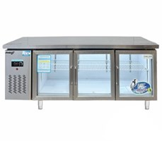 Bàn mát 3 cánh kính Snow Village PLO.35L2CBL 1M8