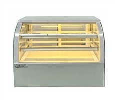Tủ bánh kem mini để bàn kính cong Snow Village GB-120-T 0.9M