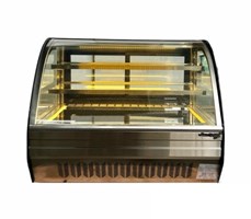 Tủ mát trưng bày bánh kem mini kính cong Snow Village GB-120 0.9M