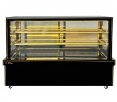 Tủ bánh kem kính vuông 3 tầng Snow Village GB-500-4L.Z 1M8
