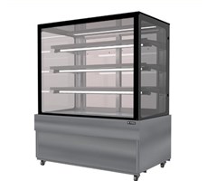 Tủ bánh kem kính vuông 3 tầng Sanden Intercool SKS-0907Y 0.9M