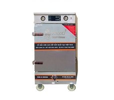 Tủ nấu cơm 8 khay kết hợp gas điện Vinaki Cảm ứng 8KDG-CU