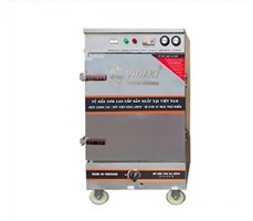 Tủ nấu cơm Vinaki 6 khay dùng điện gas kết hợp 6KDG
