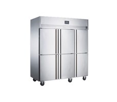 Tủ mát 6 cánh inox Kolner NKC1.6L6W ( Quạt gió)