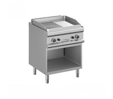 Bếp chiên phẳng nhám mẹ crôm dùng gas - có chân tủ MFTG77ALRC