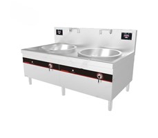 Bếp điện từ chảo lõm inox đôi có chân LT-D700II-E115