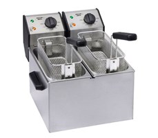 Bếp chiên nhúng điện 2 ngăn đặt bàn ROLLER GRILL FD 50D