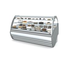 Tủ trưng bày bánh kem kính cong Troy