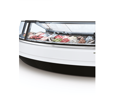 Tủ trưng bày kem kính cong Prisma S45