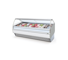 Tủ trưng bày kem kính cong MX