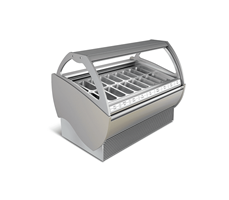 Tủ trưng bày kem kính cong Troy 