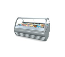 Tủ trưng bày kem kính cong Troy