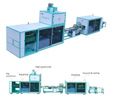 Dây chuyền đóng gói chân không gạo với Robot xếp hàng PZB-900-F8/10