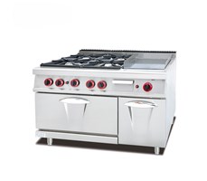 Bếp gas 4 họng đốt + mặt chiên phẳng Kolner GH-996A (GH-796A)