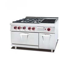 Bếp gas 4 họng đốt + lò nướng Kolner GH-799A