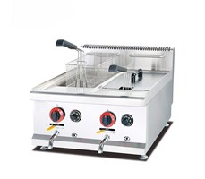 Nồi chiên nhúng 2 ngăn dùng gas để bàn Jieguan- GF-585