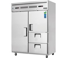 Tủ đông mát 4 cánh inox Everestref ESWQ2D2