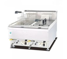 Bếp chiên nhúng dùng gas 14L với 2 bình chứa Kolner GF-565