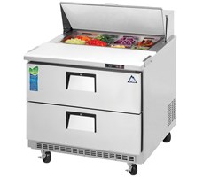 Bàn mát salad 2 tầng ngăn kéo Everestref EPBNSR2-D2