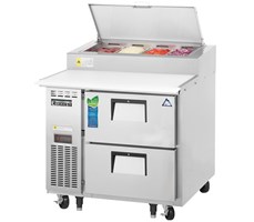 Bàn mát salad 2 tầng ngăn kéo Everestref EPPR1-D2