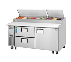 Bàn mát salad 3 ngăn Everestref EPPR2-D2